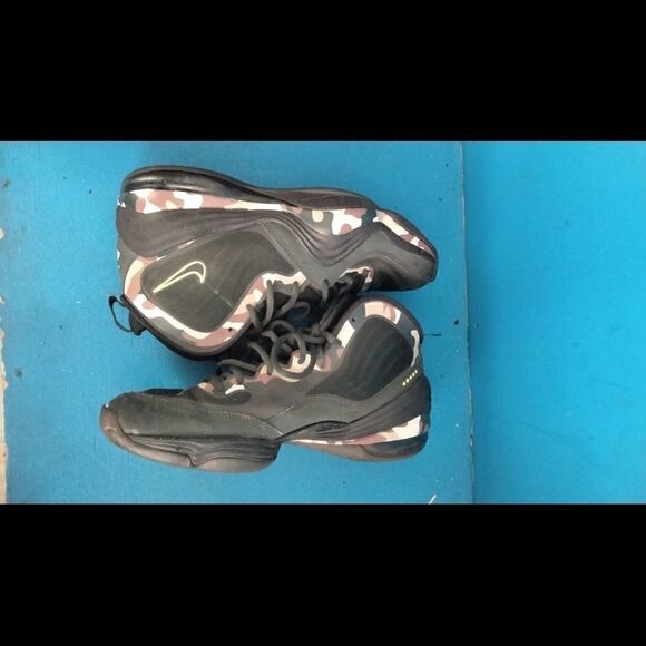 Mens Sz 9.5 Nike Air Camo Penny Hardaway V Basketball Sneakers Shoes 628569-307 - Picture 3 of 8